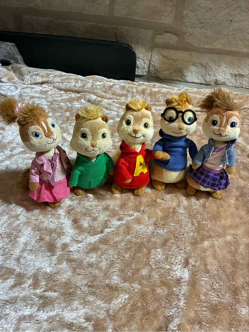 TY Vintage Alvin and the Chipmunks Beanie Baby Toy Set - Plush
